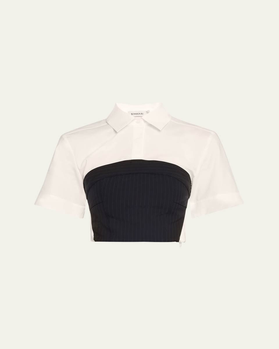 Granger Short-Sleeve Combo Top